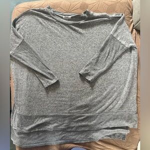 Gray Long Sleeve oversized Sweater